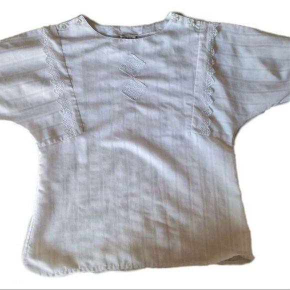 Country cottage core French bell sleeve blouse - Picture 3 of 8